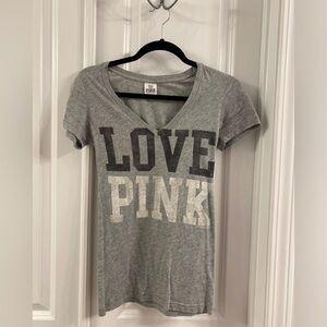 Gray PINK VS shirt